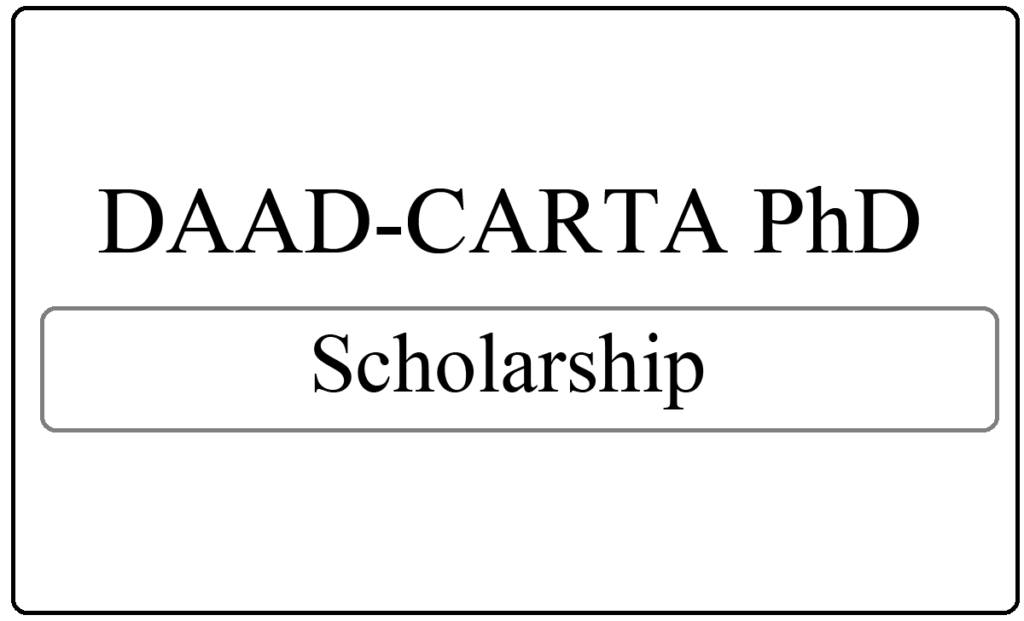 DAAD-CARTA PhD Scholarships 2024