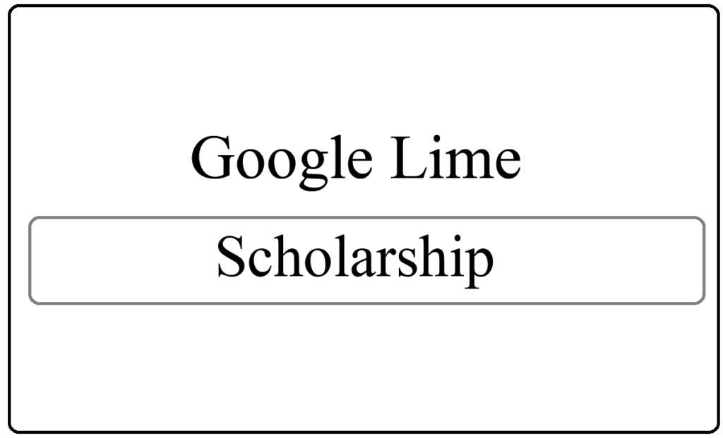 Google Lime Scholarship 2024-25