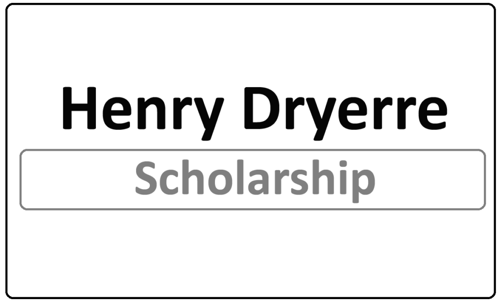Henry Dryerre Ph.D. Scholarship 2024