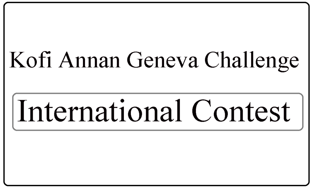 Kofi Annan Geneva Challenge 2022