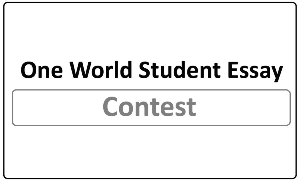 One World Student Essay Contest 2022