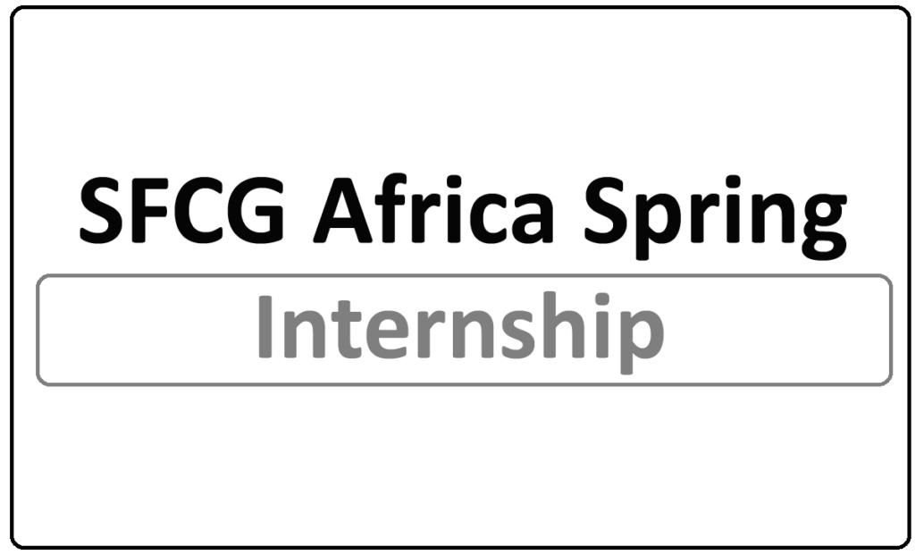 SFCG Africa Spring Internship 2024