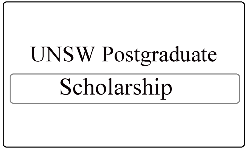 UNSW Postgraduate Research Scholarship 2024